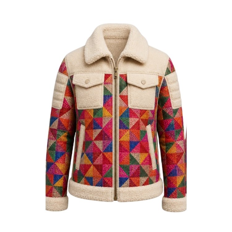 phulkari and fleece blend